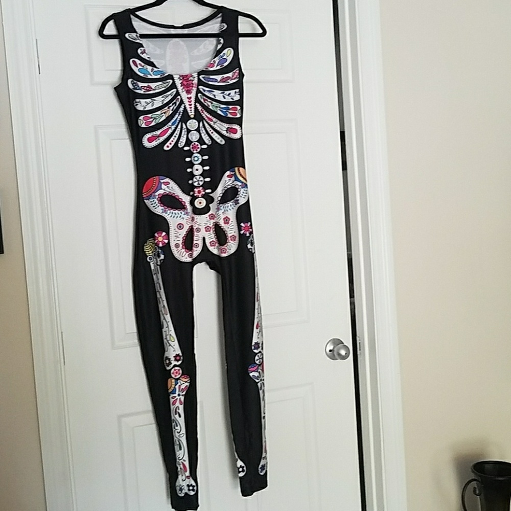 Sugar skull body suit